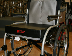 Pyratex Wheelchair Seat Booster Cushion 18"/18"/3" With Waterproof Vinyl Cover & Ring Cut Out
